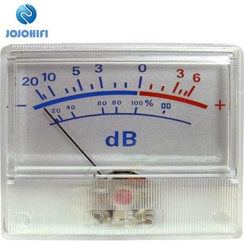 1pcs P-55 VU Meter High-precision Head Audio DB Level Meter Amplifier amplifier DAC Pre-stage Power Sound Pressure Meter