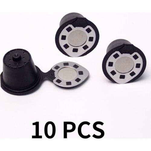 10PCS Nespresso Coffee Capsules Filter Cup Reusable for Brew Coffee Refillable Coffee Filter Baskets Caps Kitchen Accessories