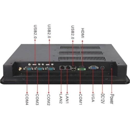 17 Inch LCD Industrial Touch Screen Aluminum fanless panel PC touch screen display