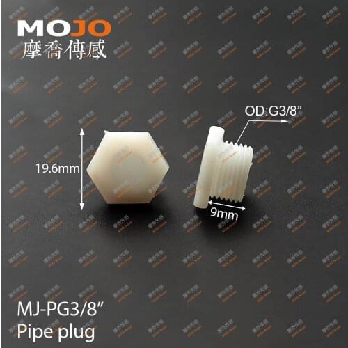 2020 Free shipping MJ-PG3/8 pipe fittings connectors thread plug(10pcs)
