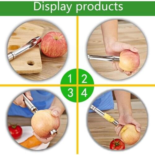 4/6/14/20mm Steel Twist Fruit Core Seed Remover Seeder Hawthorn Corers Gadgets Kitchen Tools Pear for Jujube B1E4