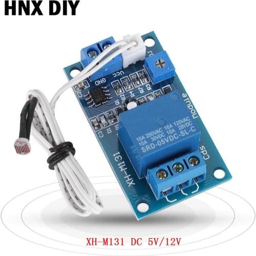 XH-M131 DC 5V 12V 10A Light Control Switch Photoresistor Relay Module Detection Sensor brightness Automatic Control Module
