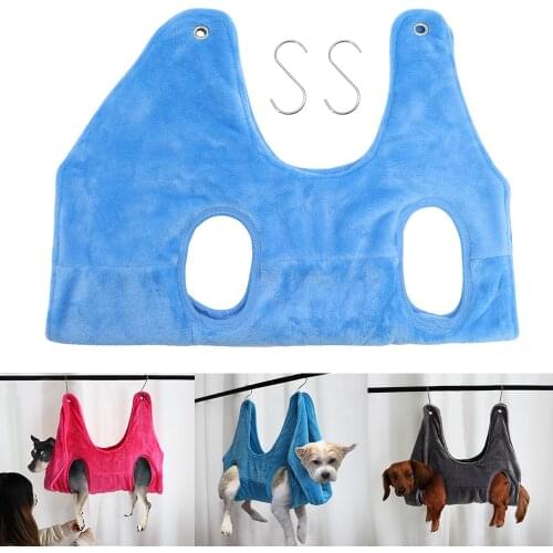 Dog Hammock Helper Dog Cat Grooming And Nail Trimming Pet Grooming Hammock Restraint Bag For Dogs Bathing Trimming Nail