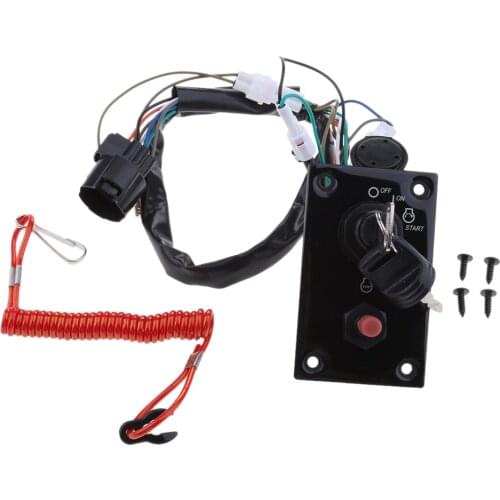 Outboard Single Engine Key Main Switch Panel Assembly for SUZUKI Replace #37100-96J24