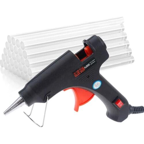 20W Hot Glue Gun with Glue Stick 7mm*100mm Glue Stick Mini Electric Gun Temp Heater Melt Graft Repair Tool Heat Temperature Tool
