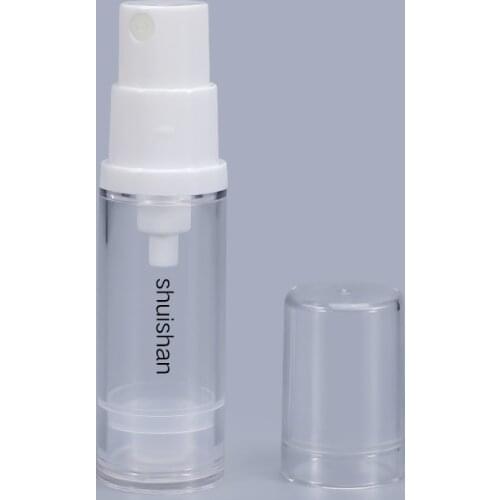 5ml/10ml/15ml Multi-purpose perfume Spray Clear Airless Pump Vacuum Container Plastic Cosmetic Bottle Refillable Bottles 10PCs