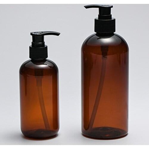 250/500ml Clear Press Pump Empty Bottle Refillable Shampoo Liquid Soap Dispenser Clear Press Pump Empty Bottle Refillable Shampo