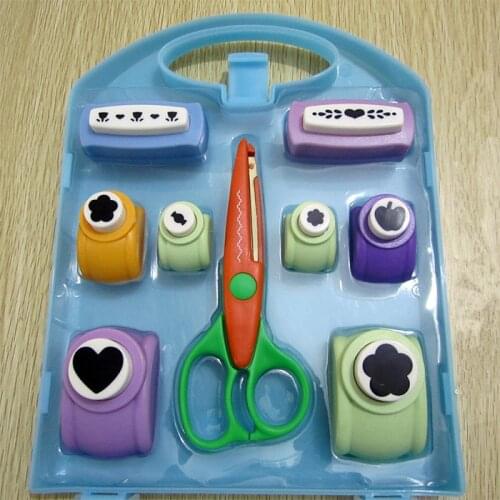 Punch set scrapbooking punches & scrapbook school paper hole punches paper punch Kids Handmade Craft Gift