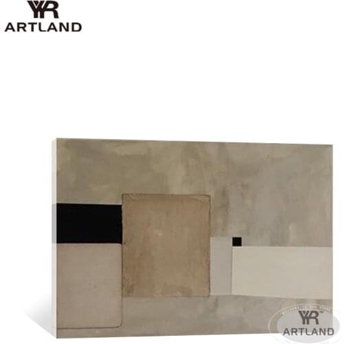 Outdoor wall art picture pure handmade oil painting on canvas black and white abstract poster for living room bedroom no framed