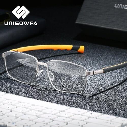 Magnet Hanging Neck Prescription Glasses Men Folding Progressive Eyeglasses Male Optical Myopia Eyewear Clear Anti Blue LIght