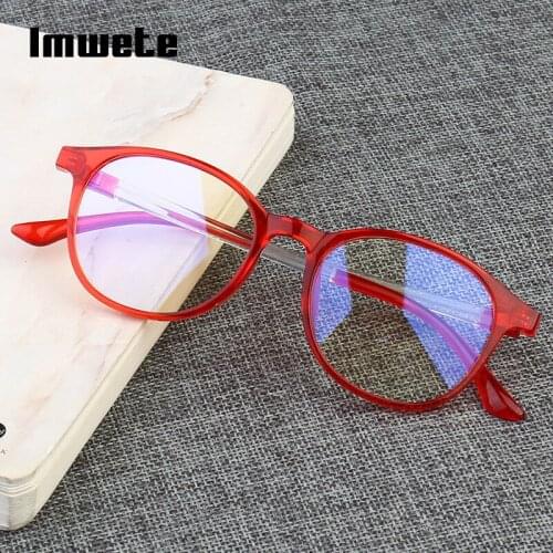 Imwete Anti Blue Light Glasses Frames Women Men Radiation Gaming Computer Eyeglasses Frame Optical Transparent Fake Glasses