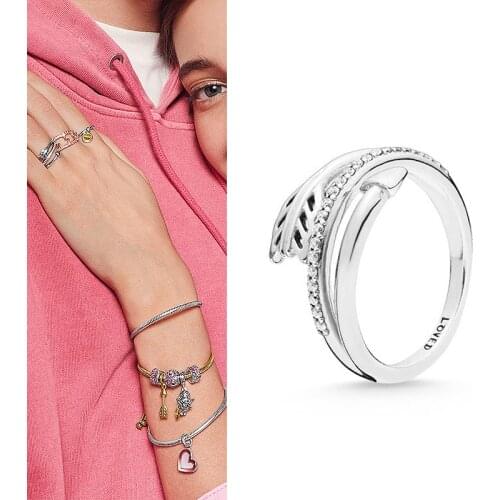 Original 925 кольцо Silver Pan Ring Creative Cupid Pan Ring For Women Wedding Party Gift Fashion Jewelry