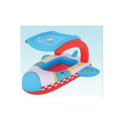 P 34100 Bestway 40"x38"/1.02mx97cm Pool Float with Shade for Kids Float Airplane for Baby Children Boat