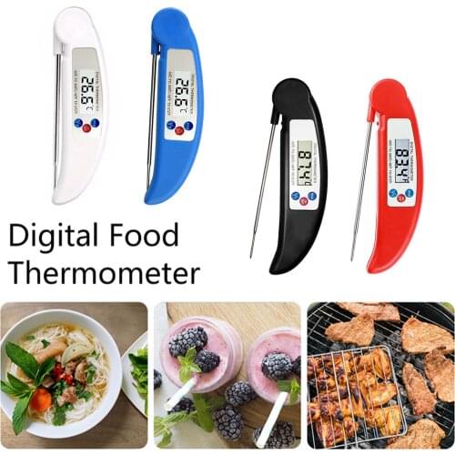 Portable Instant Read Digital Food Meat Grill BBQ Food Cooking Thermometer with Foldable Probe for Home Kitchen Tools