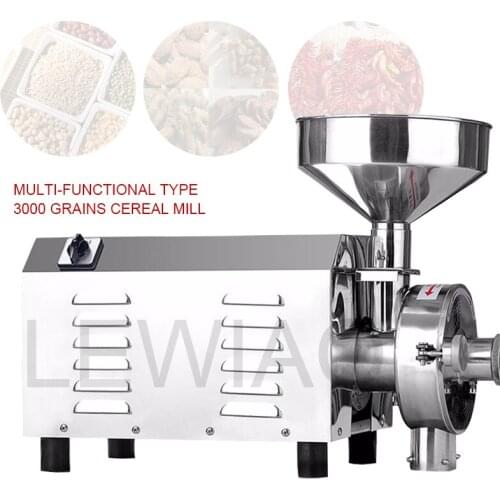 Commercial Fine Powder Grinder Electric Herbs Spice Corn Coconut Cereal Powder Grinding Grain Maize Powder Milling Machine