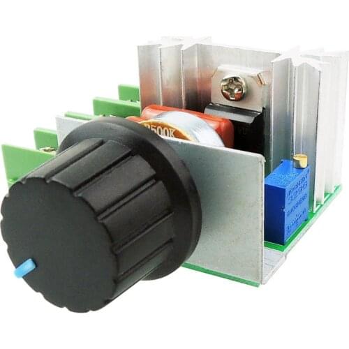 AC 220V 2000W PWM Motor Speed Controller 50-220V Adjustable Dimming Dimmers Motor Electronic Voltage Regulator Thermoregulation