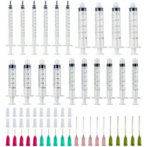 4Pcs Syringes with 4pcs 14G-25G Blunt Tip Needles and Caps For Industrial Dispensing Syringe