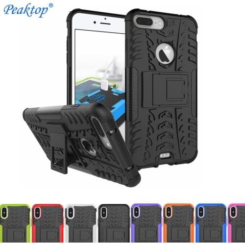 Heavy Duty Armor Hard Plastic Soft Silicone Case For iPhone X XR XS 11 Pro Max Cover For iPhone 6S 6 7 8 Plus Phone Holder Cases