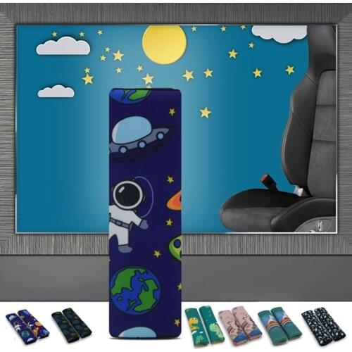 Cute Car Seat Belt Covers for Kids Vehicle Shoulder Pads Safety Belt Protector Auto Seat Belt Cover for Children