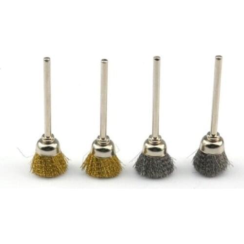 1PC U-shaped Wire Copper Wire Brush Metal Wood Carving Polishing Head Electric Polishing Supplies Deburring