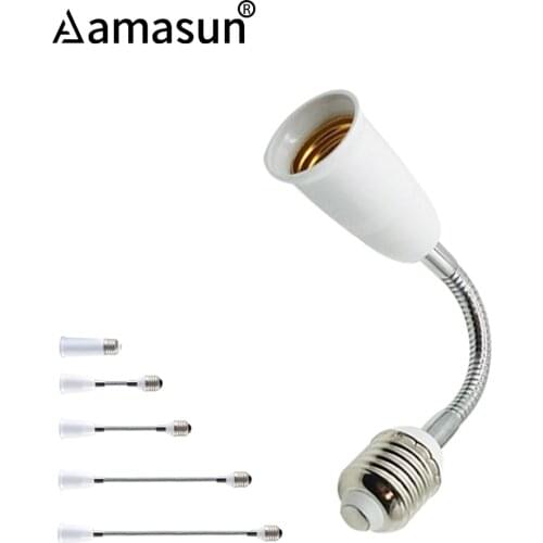 E27 to E27 Lengthen Lamp Base Lamp Holder Converter LED Light Base E27 Socket Extension Adapter Screw 6/9/15/20/30/35/60cm