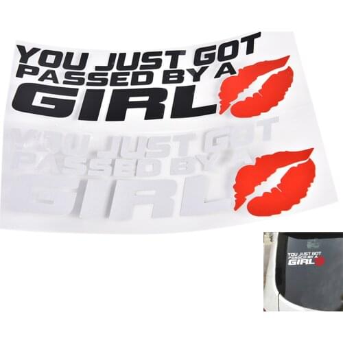 1 Pcs Girl Lips Car Sticker Decal Decoration Letter Car Sticker Decal 2 Colors