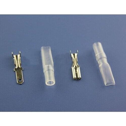 100sets 2.8mm 1way Crimp Terminals Female Spade Connector