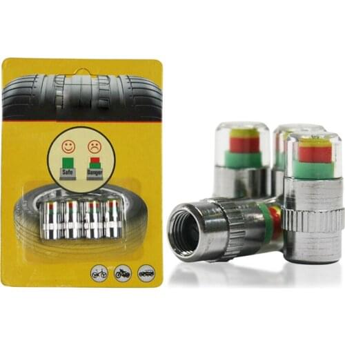 2020 New Universal 4PCS car auto tire pressure monitor tire gage alert sensor indicator valve caps