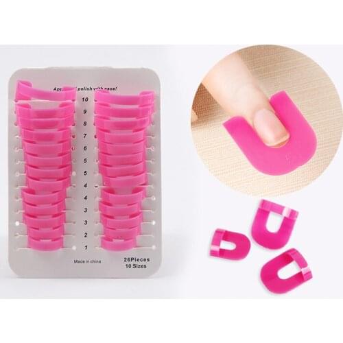 260 Pcs Nail Form Gel Model Clip Manicure Nail Art Spill-proof Finger Cover DIY Nail Art Tools Accessories