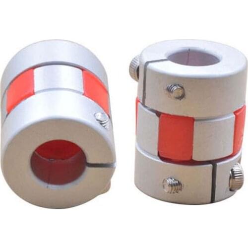 2x Flexible Plum Shaft Coupling D20 L25 CNC Stepper Motor Leadscrew Coupler 5x8mm for creality CR10, Ender 3 Ender 5 3D printer