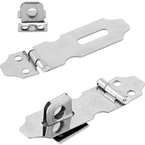 4Pcs Home Drawer Door Safety Padlock Latch Hasp Staple Stainless Steel NO.5 Drop Ship