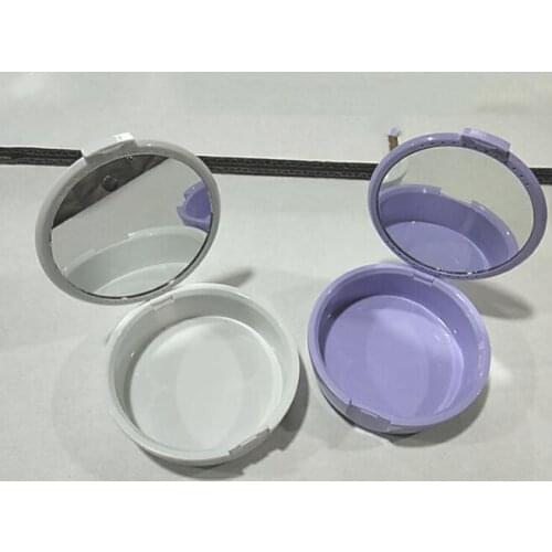 50Pcs/Lot ABS Mirro Brace Storage Odor-free Denture With Hole Cleaning Box Baby Teeth Retainer Care Oral Cleaning HA2088