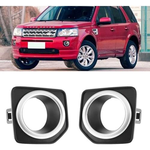 Car LED Fog Lights Cover Headlights Auto Fog Lamp Foglight Cap Frame Shell for Land Rover Freelander 2 LR2 2014-2016