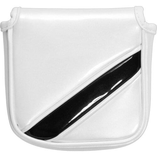 White Premium Leather Golf Head Covers Large Mallet Putters for Spider S Putter
