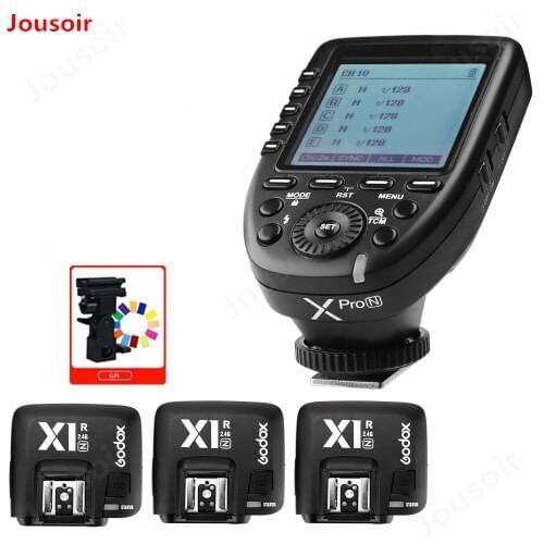 Godox XPro-N 2.4G TTL Wireless Flash Trigger+3*X1R-N Receiver CD15