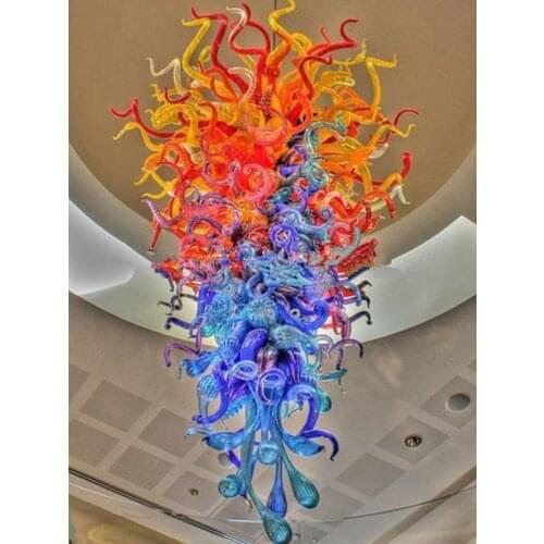 Large Modern Dale Chihuly Murano Glass Handmade Blown Glass Chandelier with LED lights Chinese Supplier Aristic