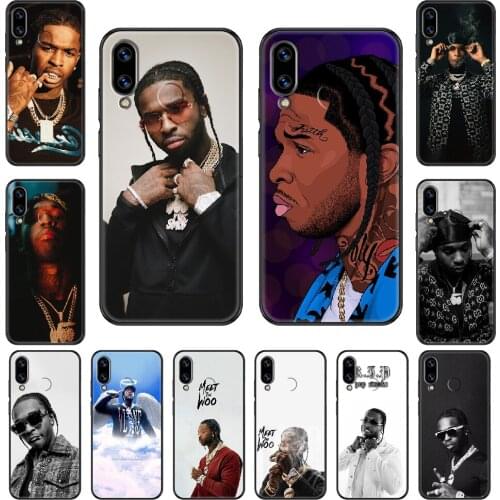 Rapper Pop Smoke Phone case For Huawei Honor Mate 5 7 8 9 10 20 i A X Lite Pro black trend hoesjes luxury shell soft funda