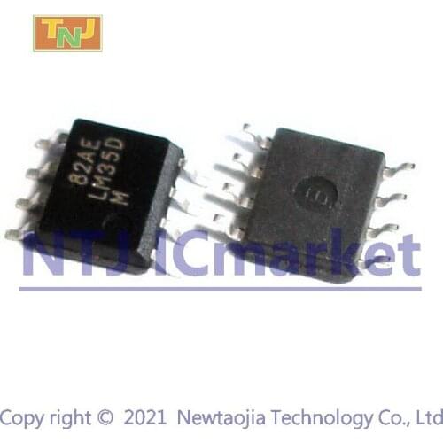 10 PCS LM35DM SOP-8 LM35D Lm35 Centigrade Temperature Sensors IC CHIP
