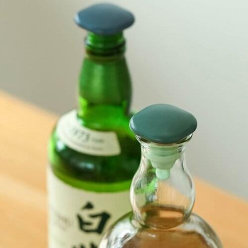 E56C Silicone Food Grade Wine Stoppers Rubber Bungs Suitable for a Variety of Bottle Mouths Set of 2 for Home Brew Kitchen