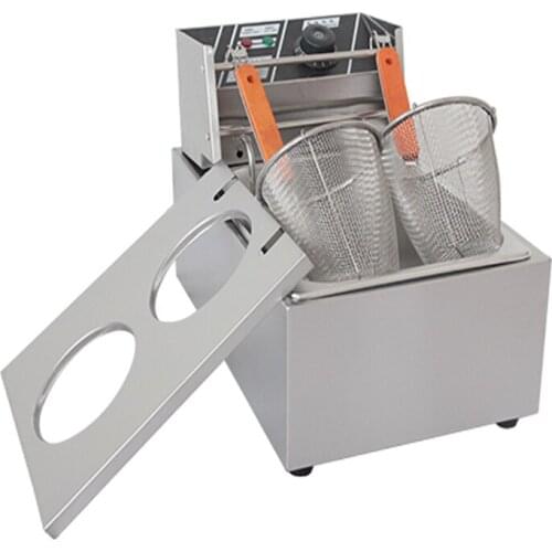 220V 6L Electric frying machine Stainless Steel Bench Top Electric Pasta Facial Machine Electrothermal Powder Cooker