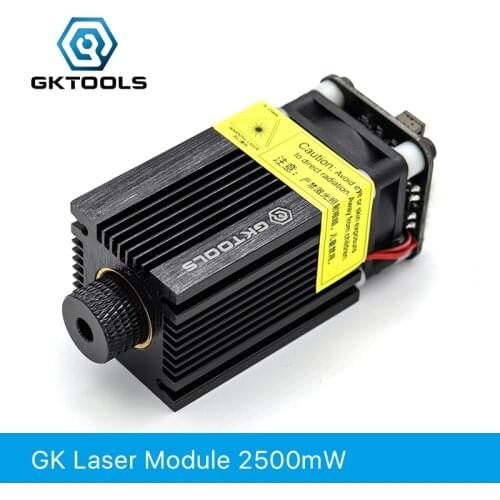 FB03 2500mW 445nm 12V Blue Laser Module 2.54-3P TTL/PWM Modulation For Laser Engraver Can Control Laser Power Focusable GKTOOLS