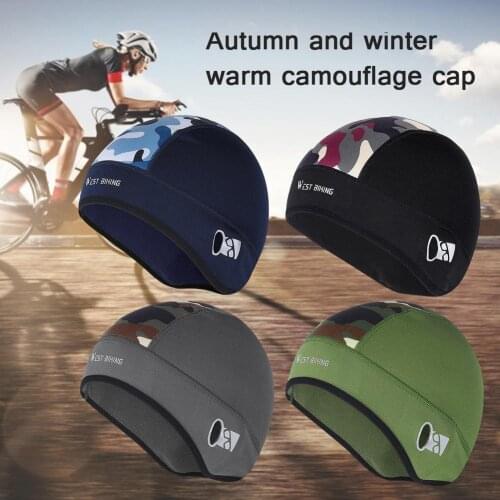 Camouflage Cap Cooling Skull Cap Breathable Sweat Wicking Cycling Running Hat Cap Ice Fabric Anti-UV Bicycle Head Scarf Hat