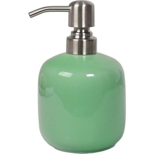 Ceramic Liquid Soap Dispenser Bathroom Shampoo Shower Gel Bottle With 304 USU Press Head European Style Bath Hardware Gift 430ML