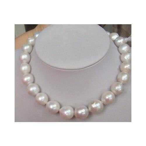 Classic 12-13mm south sea white pearl necklace 18inch