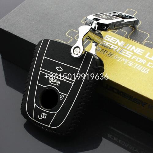 Leather key case for bmw i3 i8 2014 2016 2017 car key cover