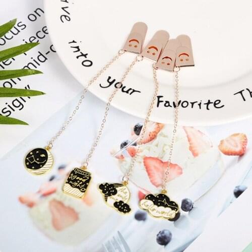 Metal Bookmarks Clouds Creative Classical exquisite Mini Metal Art Pattern Bookmark Page Folder Marker Office School Supplies