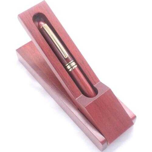 Natural mahogany office collection calligraphy mahogany pen box set