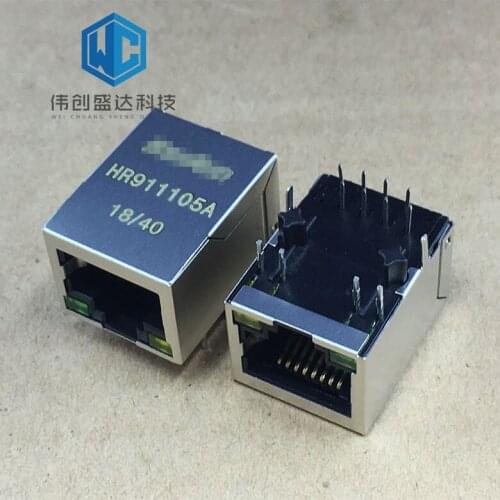 New HR911105A RJ45 network transformer with light network filter