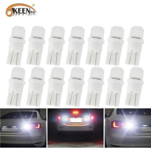 OKEEN 20pcs Ceramic T10 W5W LED Bulb 194 168 Led Canbus 4SMD 3030 Car Interior Lights Wedge Side marker Clearance Auto Lamp 12V