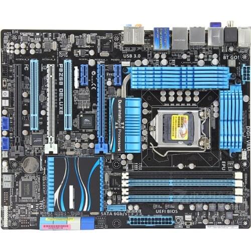 Original motherboard ASUS P8Z68 DELUXE LGA 1155 DDR3 32GB USB3.0 Z68 Desktop motherboard Free shippingoriginal motherboa